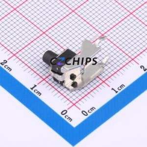 GT-TC102B-H080-L1 Tactile Switch Through hole,6.1x6.1mm Switch Single Pole Single Throw Round Button 2.5N Right Angle Insert - Product Image 2