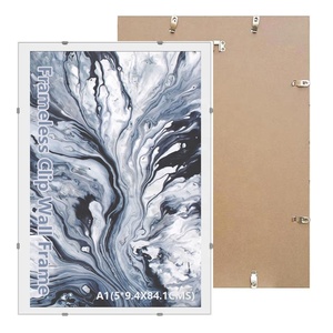 Kính Acrylic treo tường A4 8*10 <span class=keywords><strong>5</strong></span>*7 không khung Áp phích khung ảnh siêu mỏng khung ảnh - Product Image 3