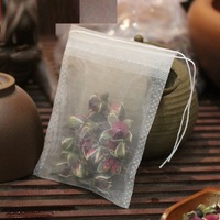 Sachet filtre jetable à cordon en nylon Sachet de thé à fleurs