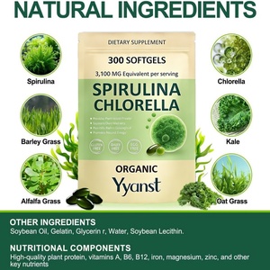 Espirulina y Chlorella de Alta Calidad de Marca Privada, Protección Antioxidante, Apoya el Bienestar Diario y la Salud Celular, Cápsulas Blandas - Product Image 2
