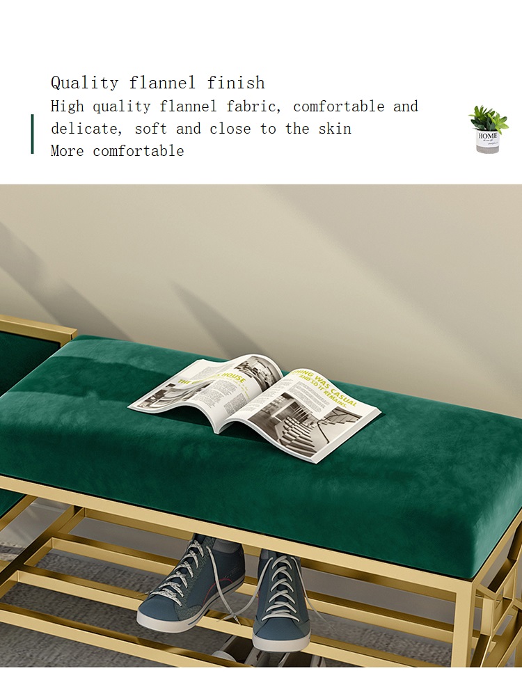Modern simple family living room bedroom Hotel porch metal shoe rack