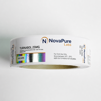 Etiqueta Farmacéutica Personalizada, Etiqueta Adhesiva para Botellas de Medicamentos con Acabado Mate o Brillante, Diseño Personalizado