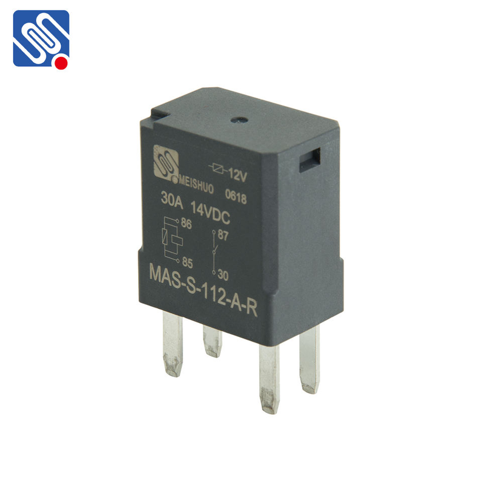 Meishuo MAS Mini Auto Relay 30A 4 Pin New Condition 24V 20/30A 40A Rated Current Automotive Parts