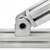 Charnière robuste en profilé aluminium à rainure en T pour cadre modulaire 2020 2040 4040 et porte de machine CNC