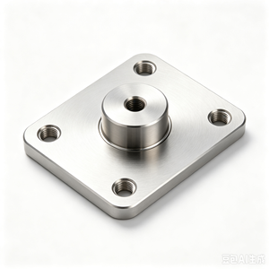 Base à bride carrée CNC, en alliage d'aluminium 6061-T6, pour installation par positionnement, sur mesure selon les dessins d'usine - Product Image 5