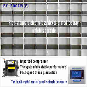 Machine à glaçons en cubes robuste à sortie directe d'usine, machine à glaçons commerciale pour le refroidissement des boissons, <span class=keywords><strong>recrutement</strong></span> d'agents - Product Image 4