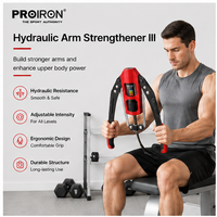 PROIRON Appareil de musculation hydraulique réglable pour hommes, équipement de fitness à domicile, barre d'exercices pour les bras