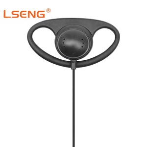 Auricular LSENG Compatible con Baofeng UV5R <span class=keywords><strong>BF888S</strong></span> TK2107 TK3107 Walkie Talkie, con Gancho en Forma de D de 2 Pines, PTT en Línea, Cable Flexible de PU - Product Image 3
