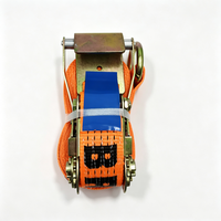 5Ton Ratchet Strap With Customized Hook Printed Polyester Cargo Lashing Strap for Truck Trailer Cargo Securing