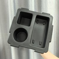 Plateau de rangement portable en EVA robuste avec porte-gobelet et fentes de rangement, antidérapant et imperméable, pour sacs de plage