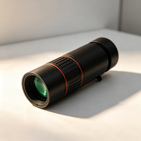 Télescope portable à lentille unique 10X32, fabriqué en caoutchouc avec poignée antidérapante, adapté à l'observation des oiseaux et aux concerts