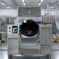 Superieure automatische roerbakmachine met zelfreinigende en energiebesparende functies voor gebruik in hotel- en restaurantkeukens