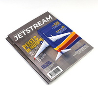 Impression de catalogue de produits à reliure parfaite, reliure collée personnalisée, papier couché brillant 100-135 g/m², livret à couverture souple pour entreprise OEM