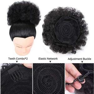 Perruque afro africaine bouclée de 10 cm en soie haute température pour femmes, style de cheveux mélangés 1 - Product Image 3