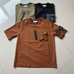 Camiseta de Manga Corta para Hombre, Estilo Clásico, Vintage, 100% Algodón, Casual de Verano, con Diseño de Piedras de Lujo, 2026 - Product Image 4