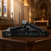 Système de microphone sans fil professionnel à condensateur portatif ANX4/BETA87A avec éclairage RGB et suppression du bruit XLR pour karaoké en direct