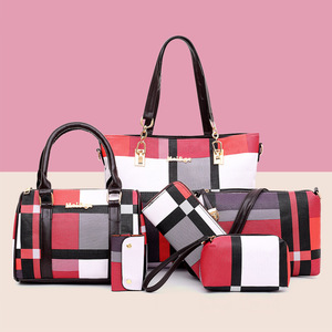 Set di Sei Borse Coordinate Classiche per Trasporto a Tracolla <span class=keywords><strong>o</strong></span> a Spalla, Borse alla Moda e Versatili, Borsa di Lusso per Signore - Product Image 6
