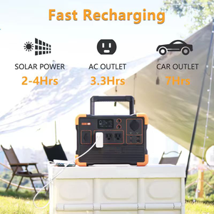 สถานีพลังงานสำรองฉุกเฉินแบบพกพา 1200W 614WH 25.6V 24000mah ระบบชาร์จเร็วขั้นสูง เครื่องกำเนิดพลังงานแสงอาทิตย์ ระบบโซลาร์เซลล์ - Product Image 6