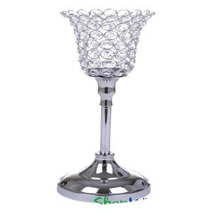 Candelabro con cuentas de cristal acrílico, soporte votivo para decoración de boda, centro de mesa, decoración del hogar - Product Image 1