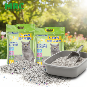 Lettiera per Gatti in Bentonite OEM/ODM, Fornitura all'Ingrosso, Granuli Colorati Senza Polvere con Profumo a Lunga Durata - Product Image 1