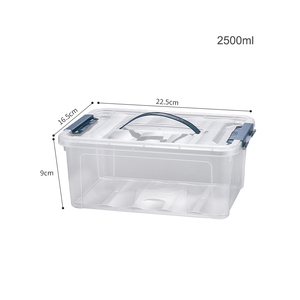 حاويات بلاستيكية شفافة محكمة الإغلاق لتخزين الطعام في الثلاجة والمطبخ، متوفرة بالجملة - Product Image 1