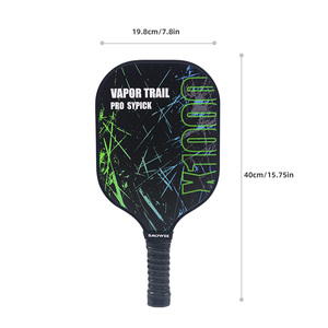 Paleta de Pickleball Profesional SALYWEE - <span class=keywords><strong>X1000</strong></span>, Fibra de Vidrio Resistente, Evita la Descamación de la Pintura, Diseño Negro y Verde Neón, Núcleo de Panal de PP - Product Image 1