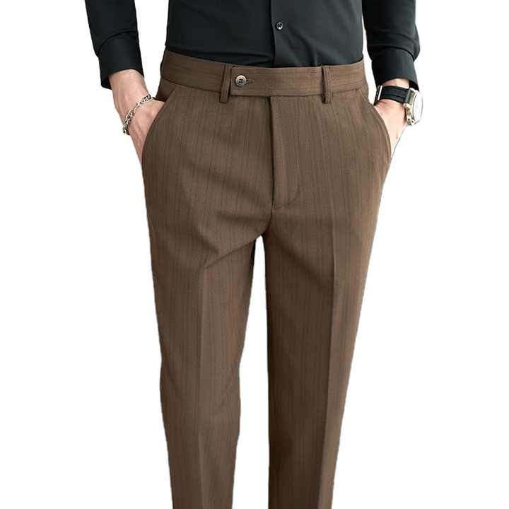 slim fit dress slacks CALVIN KLEIN TRIM FIT NON-IRON PANT main image 1