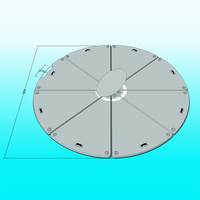 Couverture de piscine gonflable pliable personnalisée pour piscine en hiver