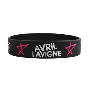 Bracelets en silicone tendance de haute qualité, style punk rock, pour cadeaux promotionnels - Product Image 2