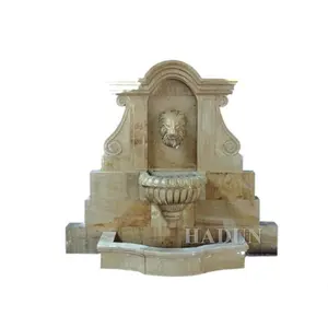 Usine populaire fournie Europe Style extérieur Antique marbre pierre tête <span class=keywords><strong>de</strong></span> Lion <span class=keywords><strong>fontaine</strong></span> <span class=keywords><strong>murale</strong></span> pour la décoration extérieure - Product Image 3