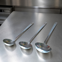 Sendok Sup Stainless Steel Berkualitas, Sendok Sajian Dapur yang Mudah Dibersihkan untuk Memasak dan Menyajikan