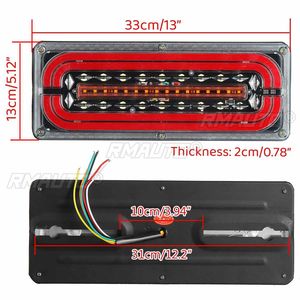ไฟท้ายรถบรรทุก LED 24V 2 ชิ้น ไฟท้าย ไฟเบรก ไฟเลี้ยว สำหรับรถบรรทุก Kamaz รถพ่วง รถคาราวาน รถบรรทุกขนาดใหญ่ รถแทรกเตอร์ - Product Image 6