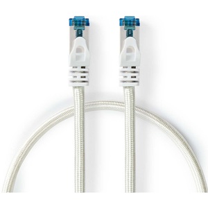 Cat6a Sftp <b>RJ45</b> Male Network <b>Cable</b> 50cm Silver - Product Image 1