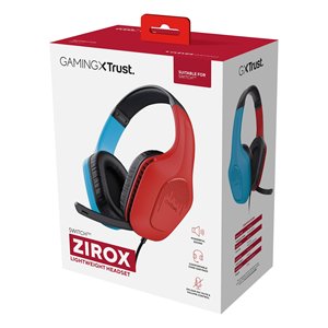Auriculares para juegos GXT Zirox Azul y Rojo 25423 - Product Image 2