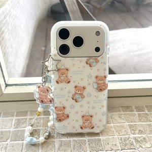 เคสลายหมีน่ารักแบบสองชั้นเคลือบฟรอสต์สำหรับ iPhone17ProMax 16 15 14 - Product Image 2