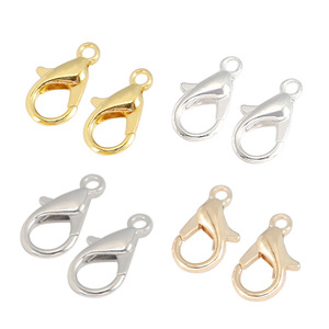Cierre de Langosta de Cobre Pequeño, Chapado en Oro y Plata, Accesorios para Joyería DIY - Product Image 1