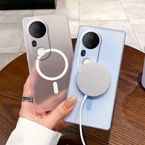 เคสโทรศัพท์แบบแม่เหล็กบางเฉียบใส <span class=keywords><strong>ราคา</strong></span>โรงงาน สำหรับ <span class=keywords><strong>vivo</strong></span> S20 Pro S18 S17 X100 X90 <span class=keywords><strong>X80</strong></span> Pro ฝาหลังแบบด้าน รองรับการชาร์จไร้สาย - Product Image 3