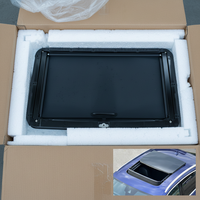 Toit ouvrant universel pour voiture avec moteur, vitre et pare-soleil pour toit ouvrant électrique Webasto SC100 H321 H300 SC300 SC321 860*495