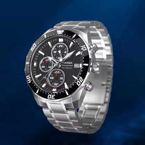 <span class=keywords><strong>Montre</strong></span> <span class=keywords><strong>Chronographe</strong></span> <span class=keywords><strong>Solaire</strong></span> pour Hommes en Acier Inoxydable 316L de Haute Qualité avec Verre Saphir 10ATM, Vente en Gros Personnalisée - Product Image 1