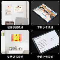 Porte-carte d'identité en PVC de haute qualité, personnalisable, étui rigide transparent pour protéger les cartes d'identité, disponible en différentes tailles