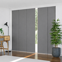 Persianas Enrollables Manuales de Calidad Confiable con Control de Riel, 100% Opacas, Protección UV, Persianas Deslizantes para Ventanas
