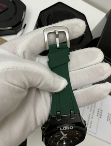 Reloj Cuadrado de Lujo, Estilo Deportivo y Ejecutivo, Movimiento de Cuarzo Vintage, Caja de Aleación, Correa de Silicona, Indicador de Día/Fecha, Elegante y Moderno - Product Image 5