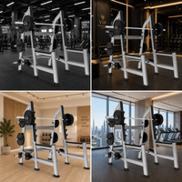 Cage de musculation Olympic avec barre de traction pour entraînement de force commercial