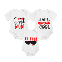 Ensemble de vêtements pour nouveau-né en coton 100% personnalisé, imprimé par transfert thermique, été, 3 pièces, manches courtes, unisexe, pour la vente en gros