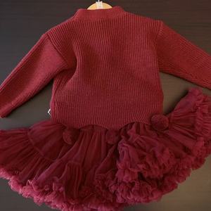 <span class=keywords><strong>Autunno</strong></span> e <span class=keywords><strong>inverno</strong></span> <span class=keywords><strong>abbigliamento</strong></span> bambino maglione due pezzi Set per le ragazze, fiocco lavorato a maglia due pezzi Set due pezzi per le ragazze - Product Image 6