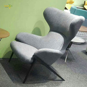 Nouvelle arrivée salon moderne en <span class=keywords><strong>cuir</strong></span> coque intérieure en fiber de verre chaise longue - Product Image 6