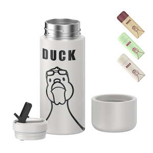 2025 Custom Logo 600ml Stainless Steel <b>Double</b> <b>Wall</b> Insulated Vacuum Coffee <b>Mug</b> Duck 3d Printed New - Product Image 3