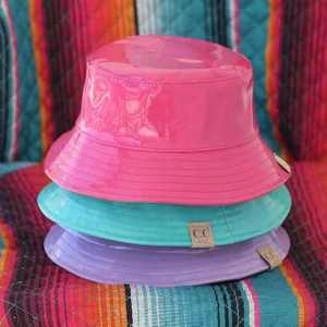 PU Holographic Outdoor <b>Bucket</b> Hats Unisex Folding Portable Sun Hats Reversible Packable Sun Cap For Beach - Product Image 4