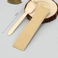 Échantillon gratuit en gros au prix d'usine ensemble de couverts en bois jetables couteau fourchette cuillère
