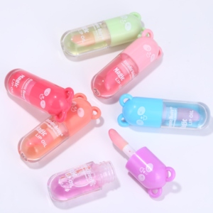 Aceite Labial Nutritivo e Hidratante con Acabado Brillante y Luminoso, Efecto Resplandor, Translúcido, No Pegajoso, con Diseño de Oso - Product Image 2